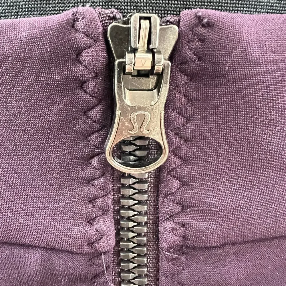 LULULEMON Purple Cherry Lime Sleeveless Back Cut Out Fit & Flare Away Dress